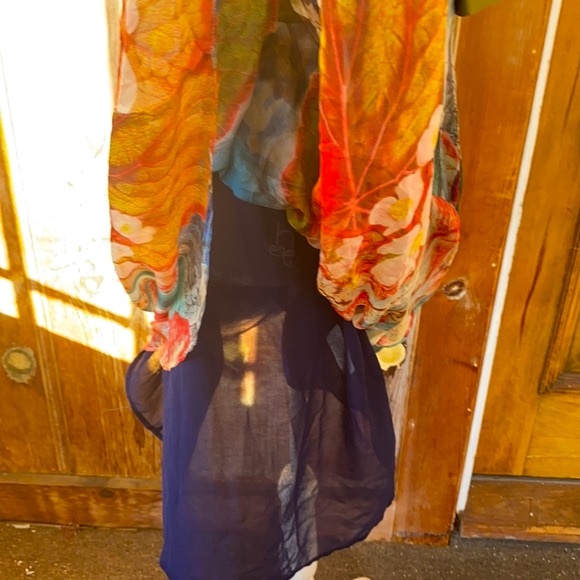 🌹Vintage %100 Silk Dress🌹Delicate & beautiful🌹 - Picture 7 of 16